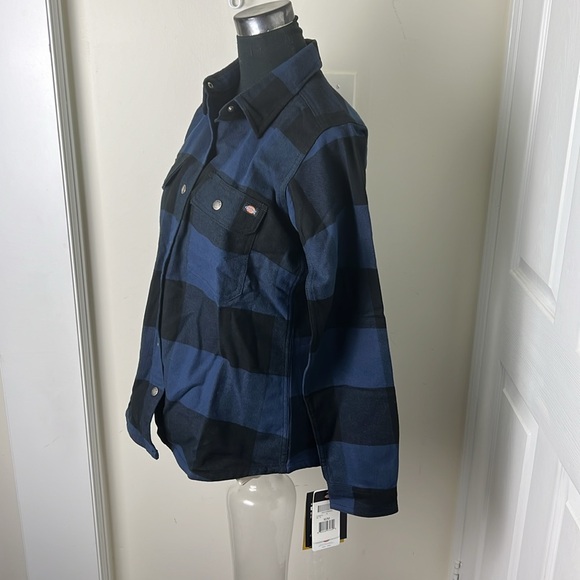 Dickies Flannel Plaid Lagenlook Utility Shirt Size Medium - Picture 7 of 9